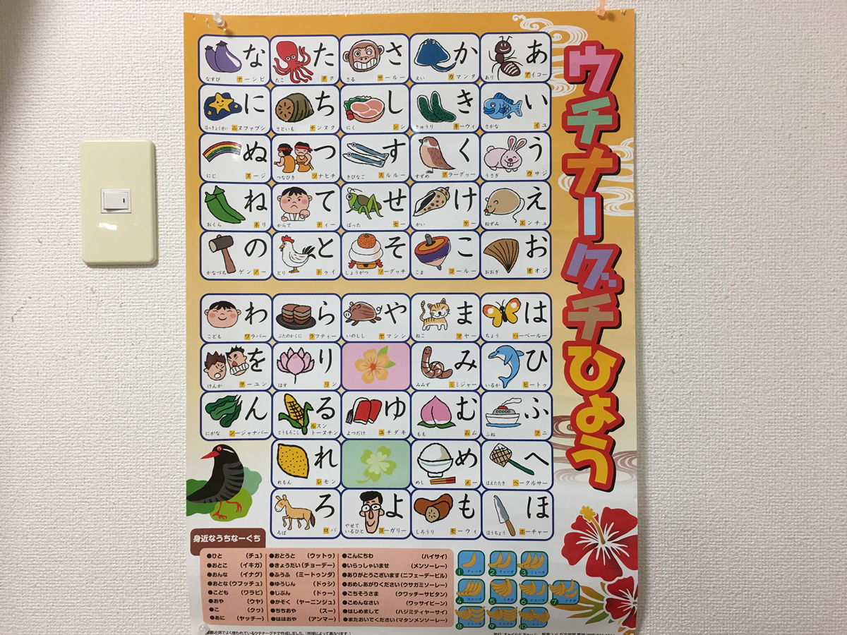 子供向けのウチナーグチ表が面白い 沖縄b級ポータル Deeokinawa でぃーおきなわ